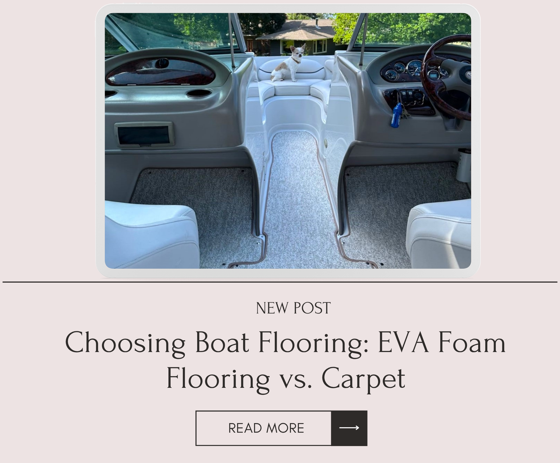 Choosing Boat Flooring: EVA Foam Flooring vs. Carpet