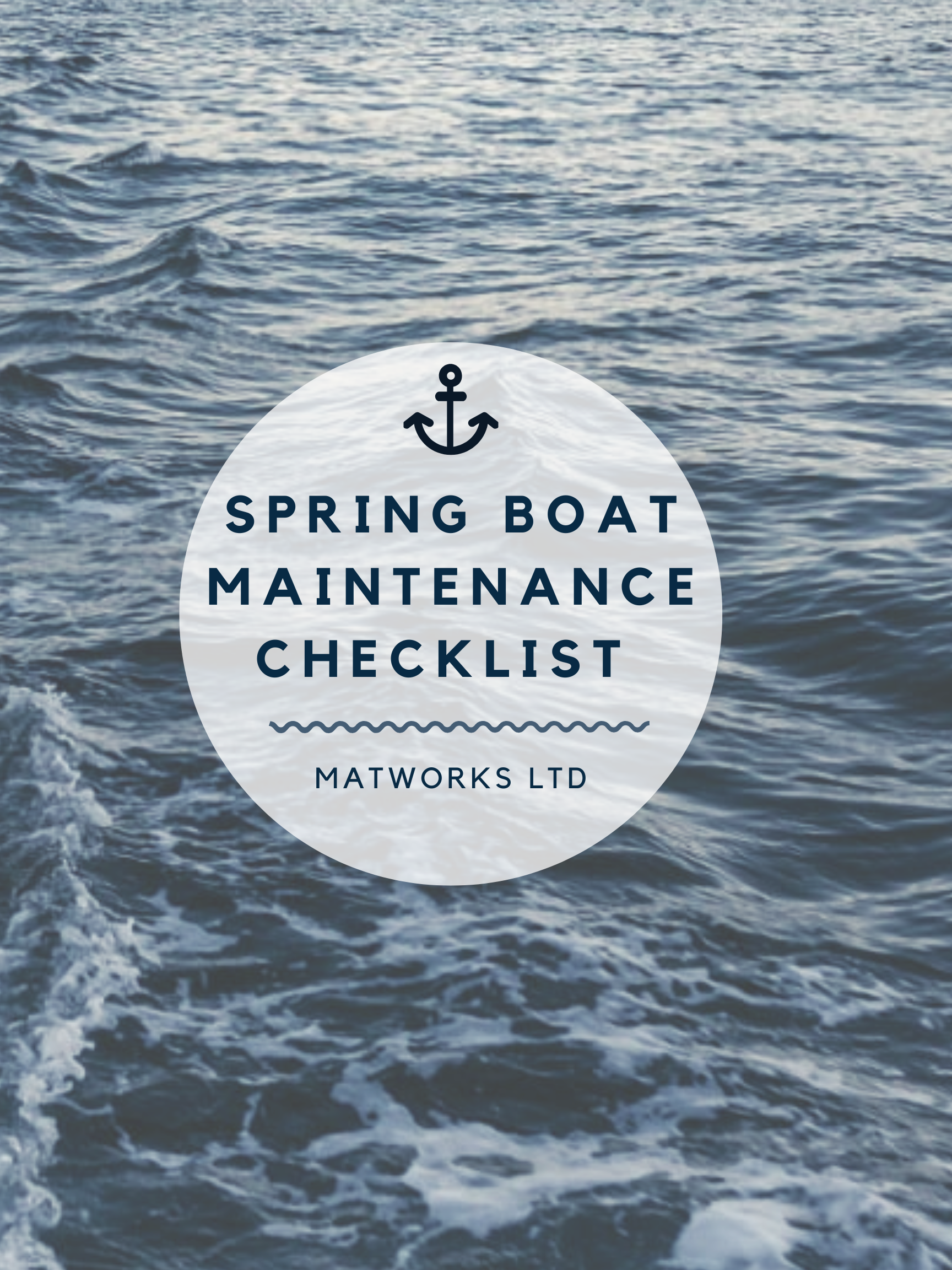 Spring Boat Maintenance Checklist