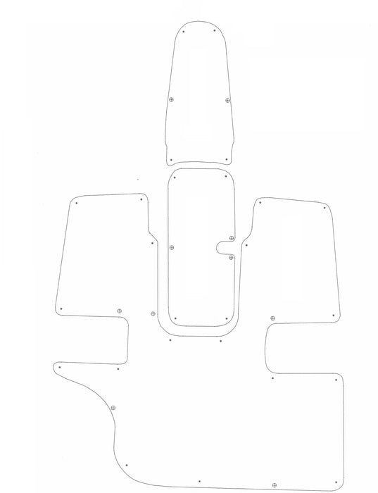 2003-2006 Caravelle 207 LS BR Snap in Boat Carpet