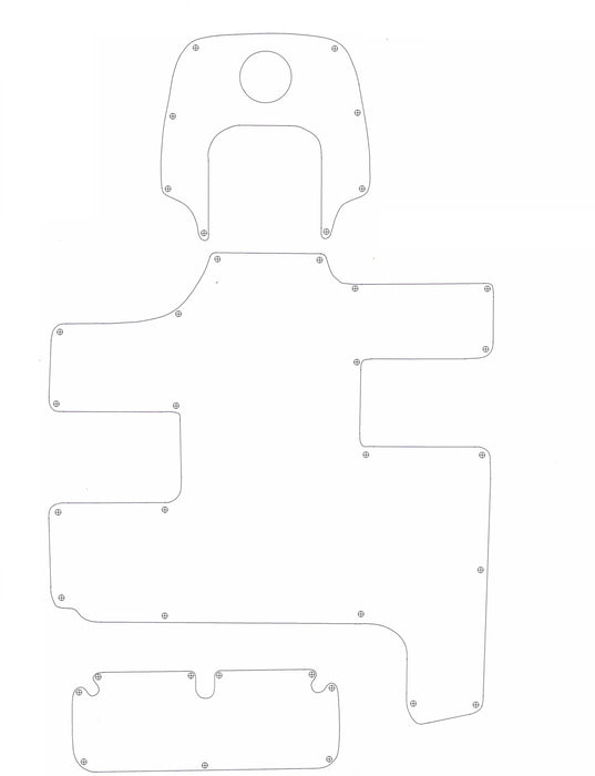 Caravelle 218 Deck Boat Snap in Boat Carpet