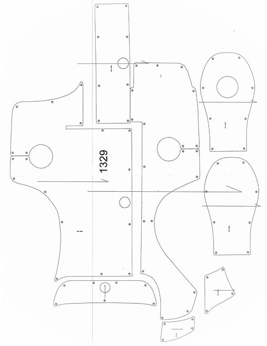 2005-2007 Azure AZ 240 Snap in Boat Carpet