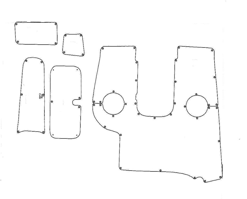 2007-2009 Caravelle 217 LS Snap in Boat Carpet - Matworks