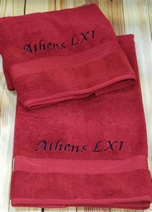 Embroidered 2 Piece Bath Towel Set - Matworks