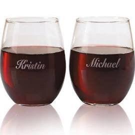 Strahl Engraved Acrylic Wine Glass- Stemless - Matworks