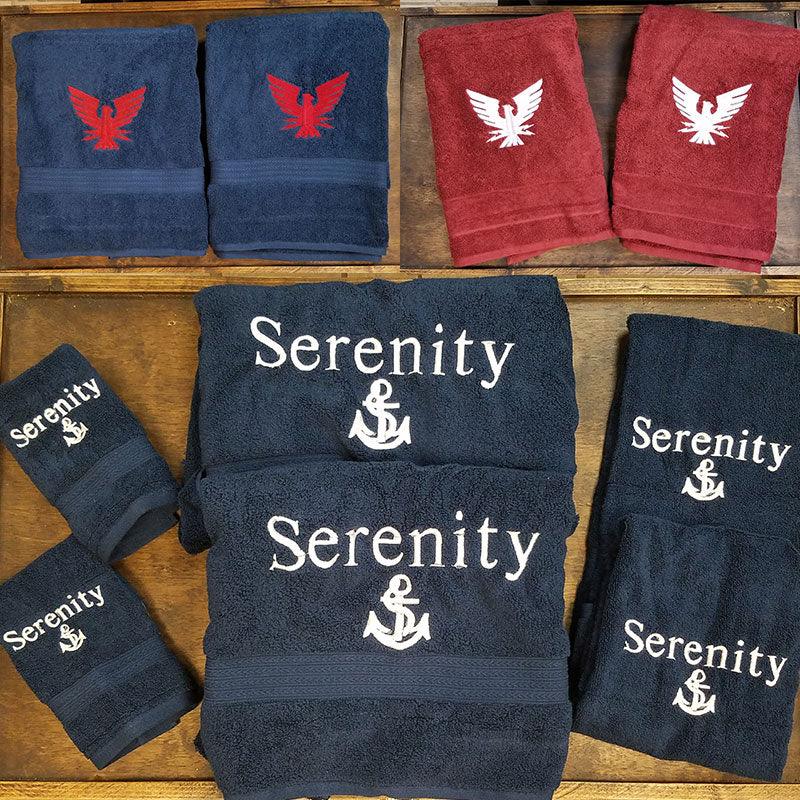 Marine Embroidered Towels - Matworks