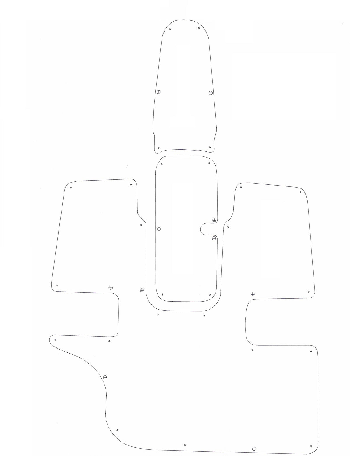2003-2006 Caravelle 207 LS BR Snap in Boat Carpet | Matworks