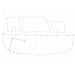 Ebbtide 2300 Cuddy Cruiser SWIM PLATFORM Snap in Boat Carpet - Matworks