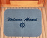 Personalized 18" X 24" "Welcome Aboard" Marine Dock & Deck Mat - Matworks