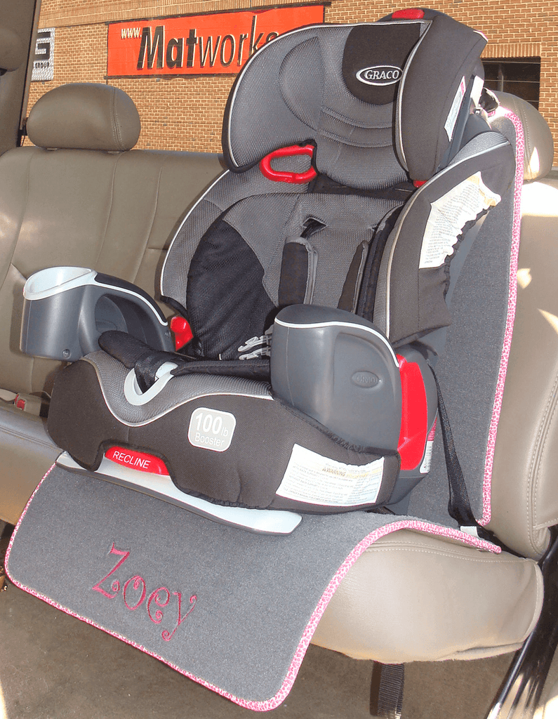 Personalized Auto Seat Protector for Child / Baby Seat - Full Length