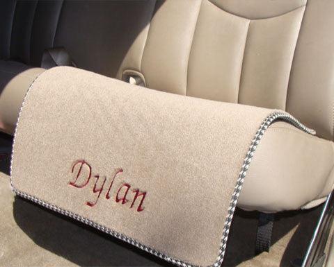 Personalized Auto Seat Protector for Child Booster Seat