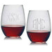 Strahl Engraved Acrylic Wine Glass- Stemless - Matworks